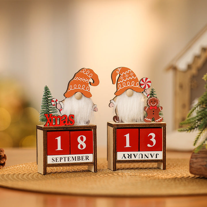 Decorative Christmas gnome with calendar Stornfield