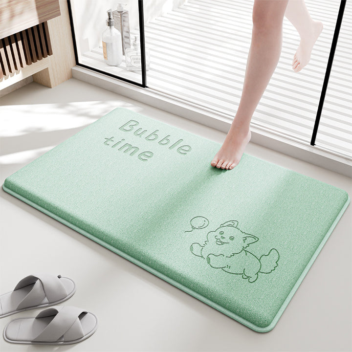 Adorable Cartoon Design Bath Mat Stornfield