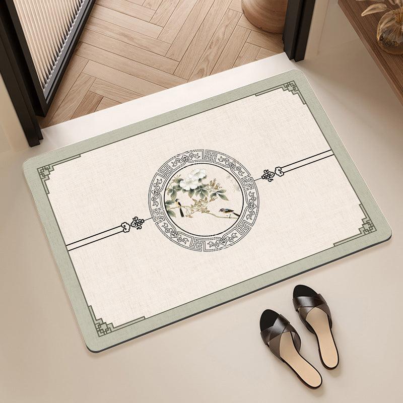 Artistic Floral Bath Mat Stornfield