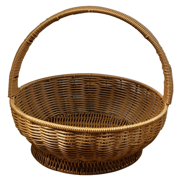 Ladies handcrafted rattan basket with handle Stornfield