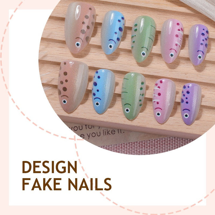 Creative nail art set with artistic patterns Stornfield
