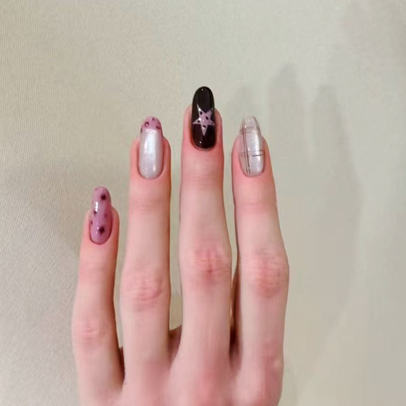 Whimsical Bunny-Themed Press-On Nail Art Set Stornfield