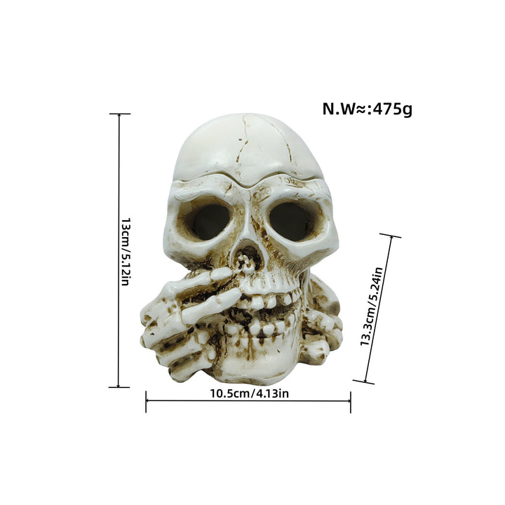 Stylish skeleton figure with top hat and black rose Stornfield