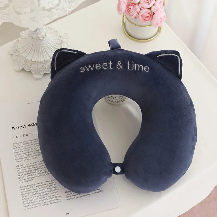 Unisex Neck Support Pillow with Cute Animal Design Stornfield