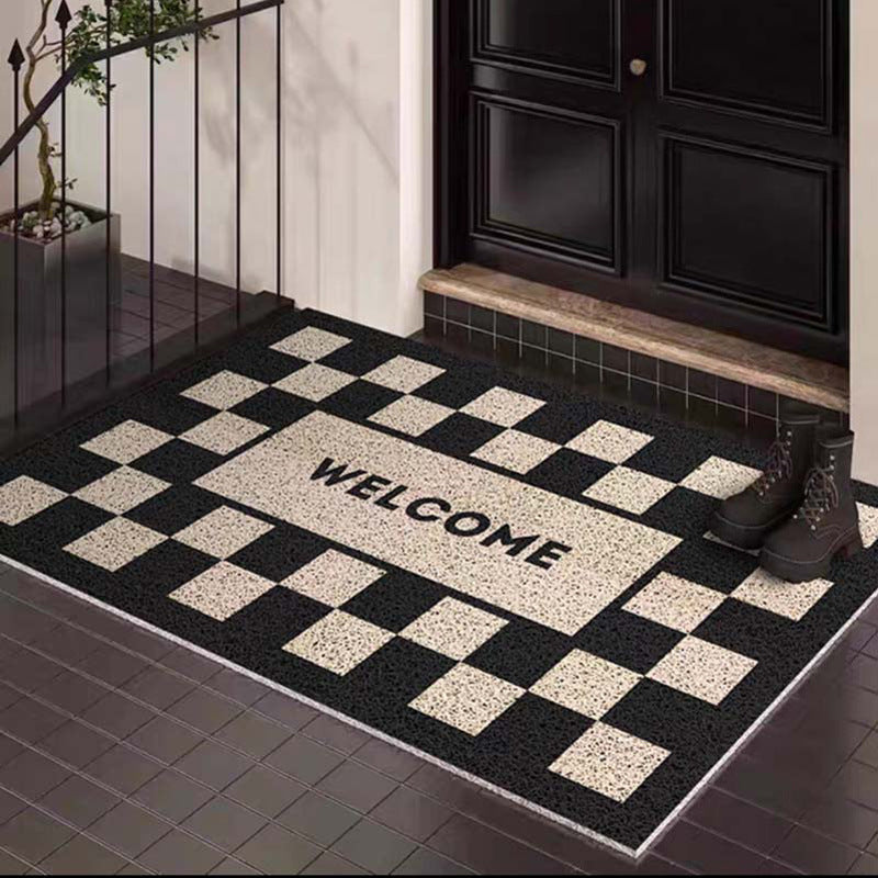 Decorative Checkered Entrance Mat