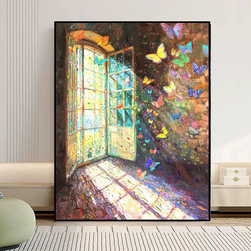 Butterfly-Inspired Dreamy Canvas Art Stornfield