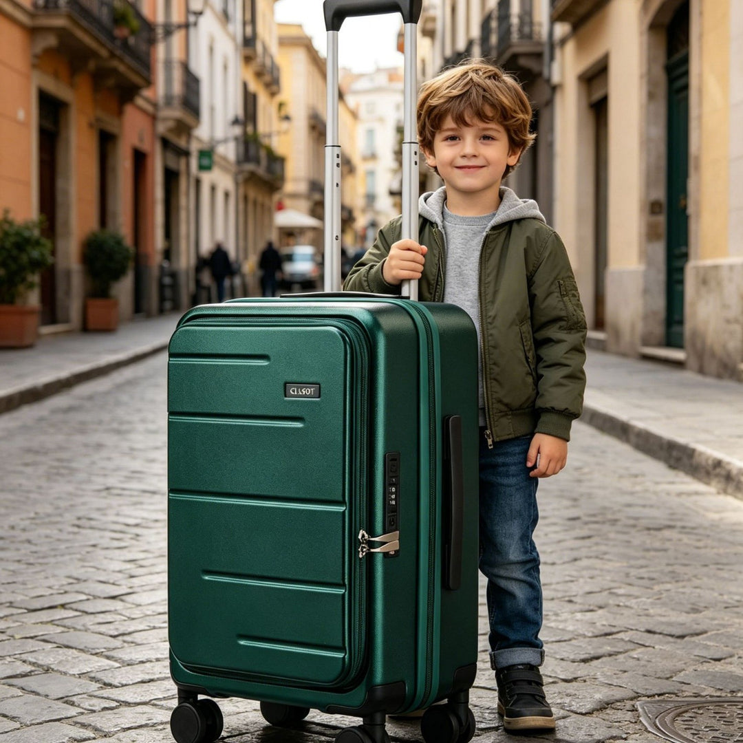 Unisex Compact Expandable Rolling Suitcase Stornfield