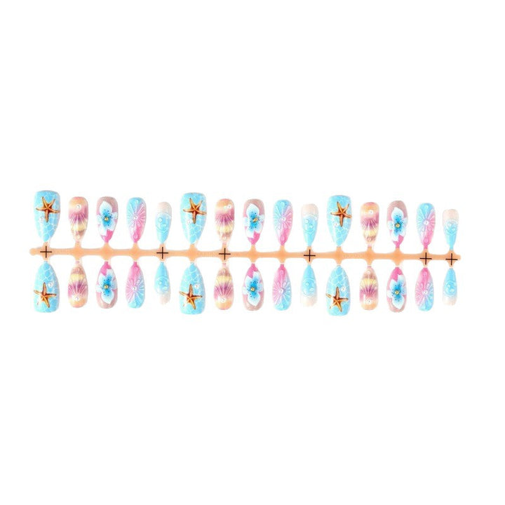 Artificial nails with maritime motifs Stornfield