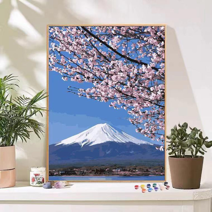 Scenic Mountain Landscape Art Canvas Print Stornfield