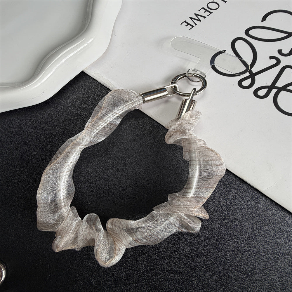 Ruffled Hair Tie Keychain Holder Stornfield