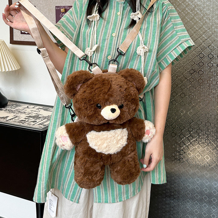 Plush backpack with cute teddy design Stornfield