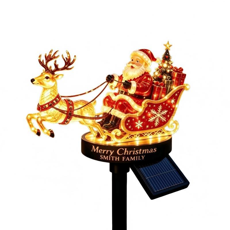Christmas light decoration with Santa and reindeer Stornfield