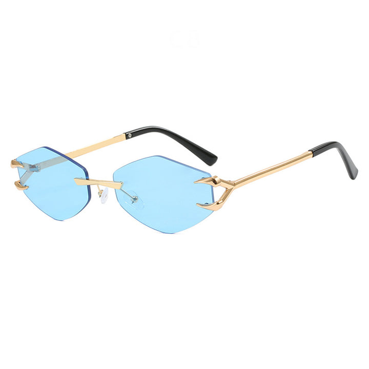 Women's extravagant hexagonal sunglasses with innovative frame and UV protection Stornfield