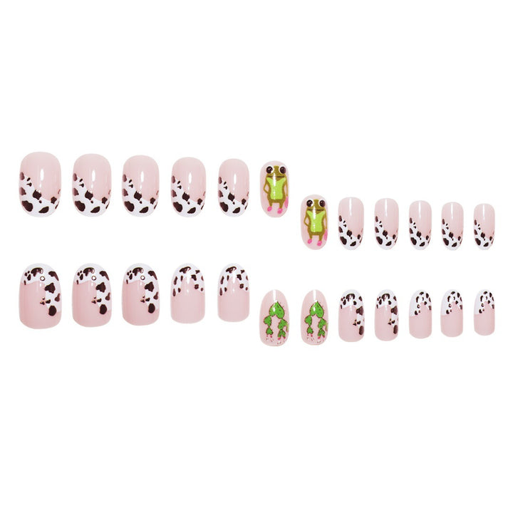 Playful Animal-Themed Press-On Nail Art Stornfield