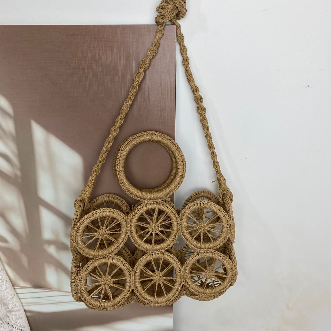 Basket bag with Unique Wheel Design Stornfield