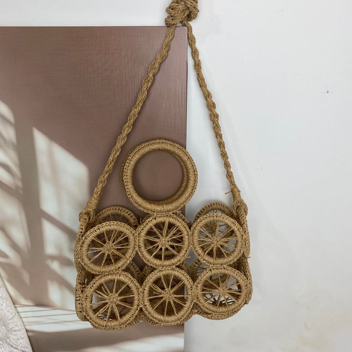 Basket bag with Unique Wheel Design Stornfield