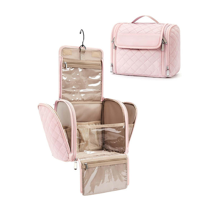 Cosmetic Organizer Bag with Customizable Compartment System Stornfield