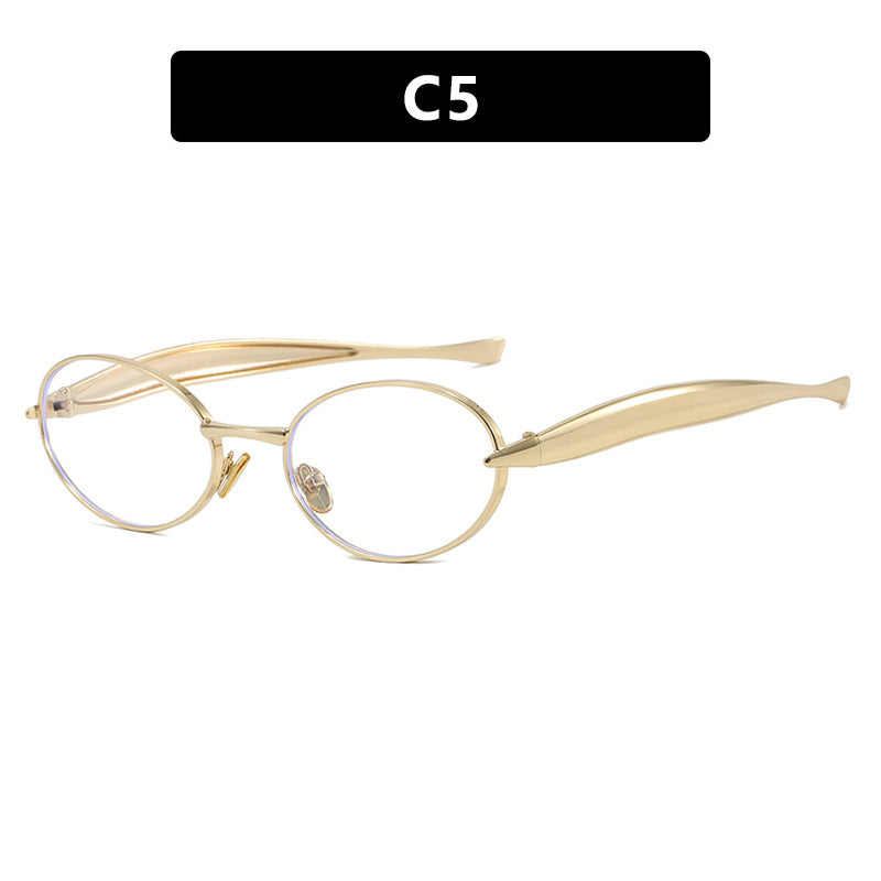 Women's fashionable sunglasses with oval frame and sparkling details Stornfield