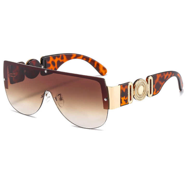 Women oversized sunglasses with luxurious gold accent Stornfield