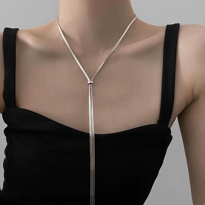 Multilayer Y-necklace made of high-quality metal Stornfield