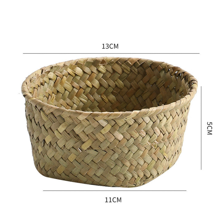Handmade Natural Fiber Storage Basket Stornfield