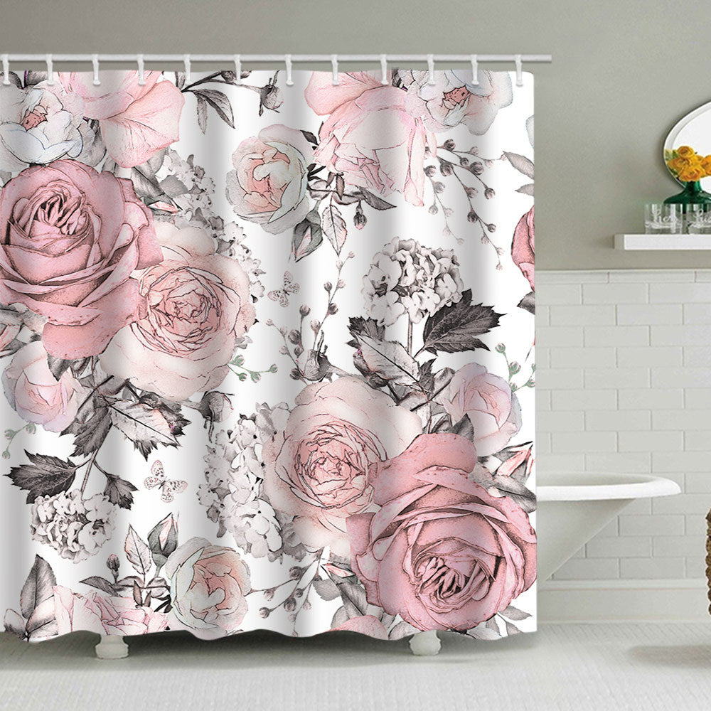 Floral Print Shower Curtain Stornfield