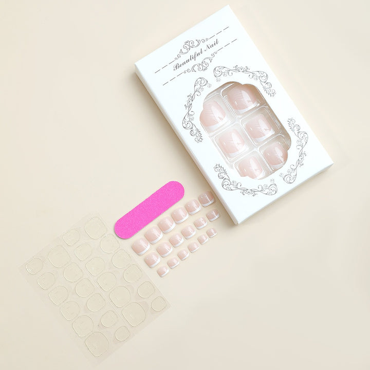 Artificial nail set with elegant design elements Stornfield