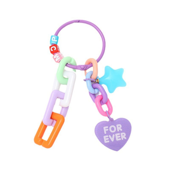 Playful keychain with colorful plastic chains Stornfield