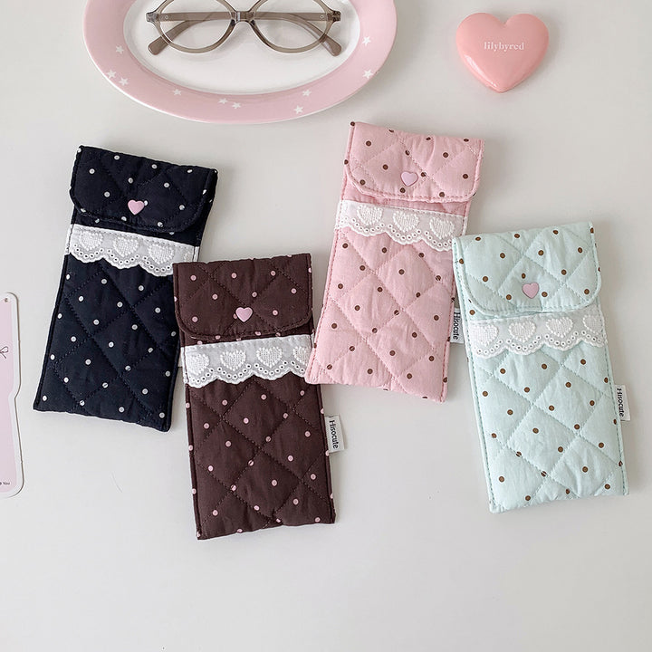Quilted Heart Detail Pencil Case Stornfield