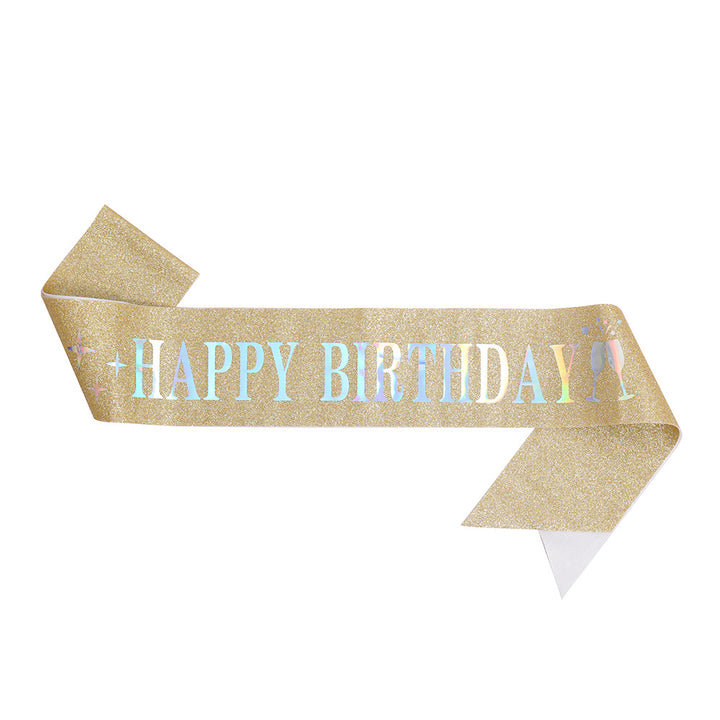 Ladies Glitter Headband with "Happy Birthday" Inscription Stornfield