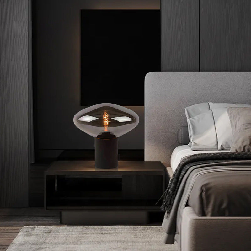 Artistic Table Lamp with Unique Glass Shade