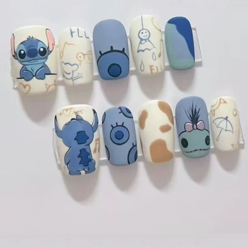 Fun Cartoon Character Press-On Nail Art Kit Stornfield