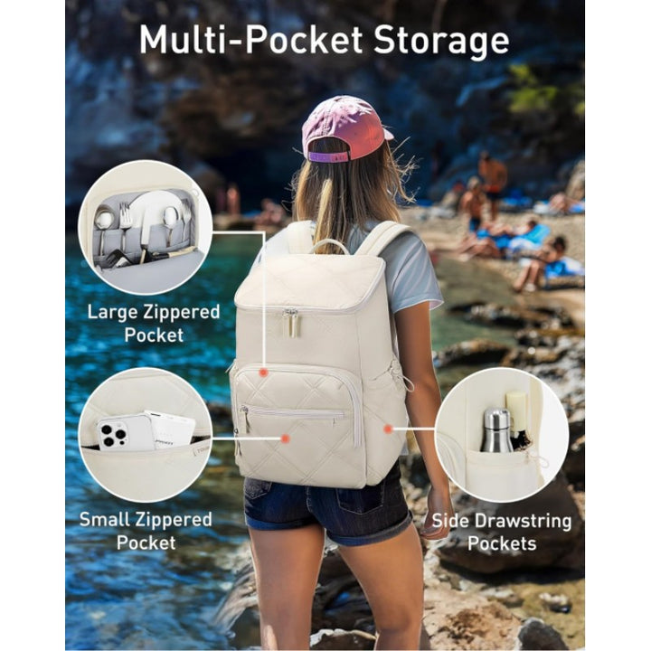 Backpack in Modern Diamond Design Stornfield