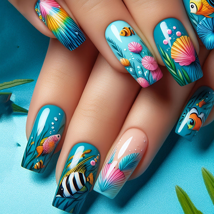 Creative Underwater Nail Design Set Stornfield
