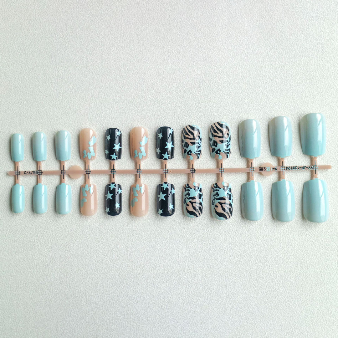 Artistic Patterned Nail Art