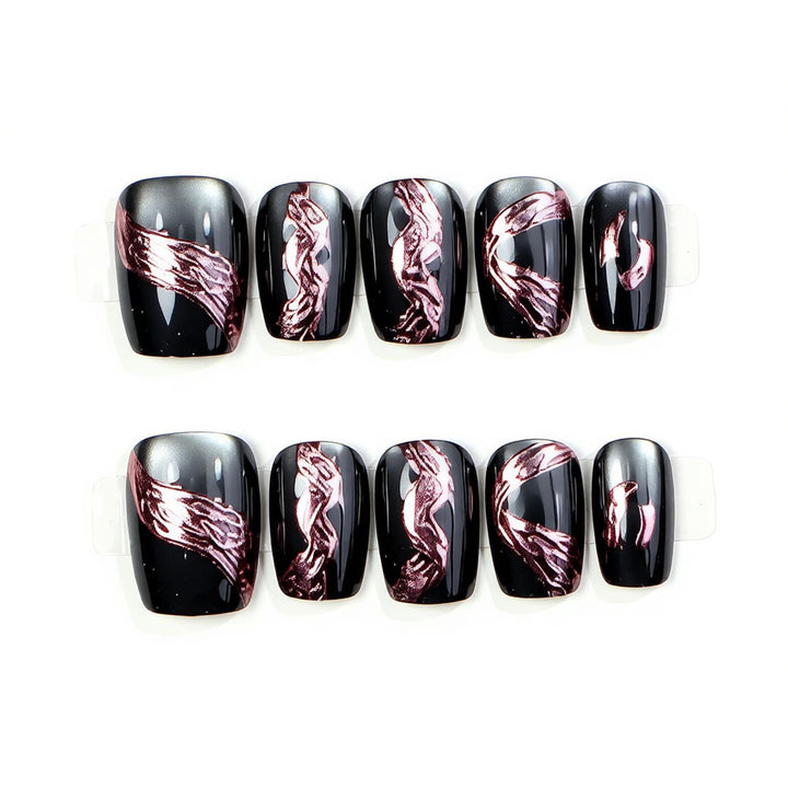 Premium Decorative Press-On Nail Set Stornfield