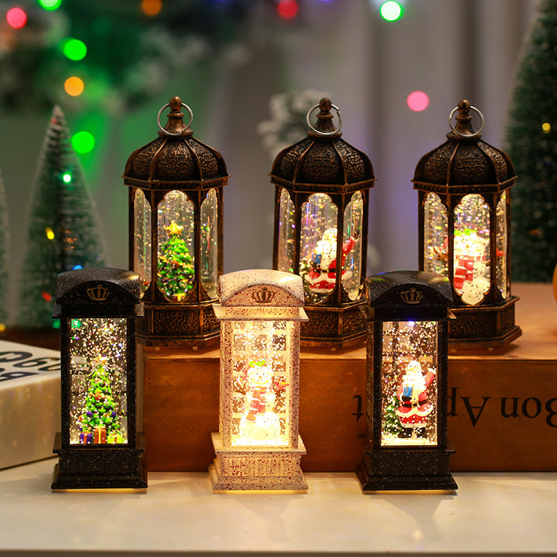 Nostalgic Christmas lantern with moving scenes Stornfield