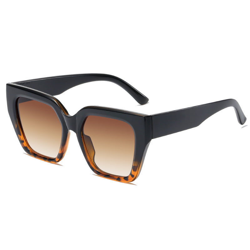 Women's Fashion Oversized Sunglasses with Animal Print Stornfield