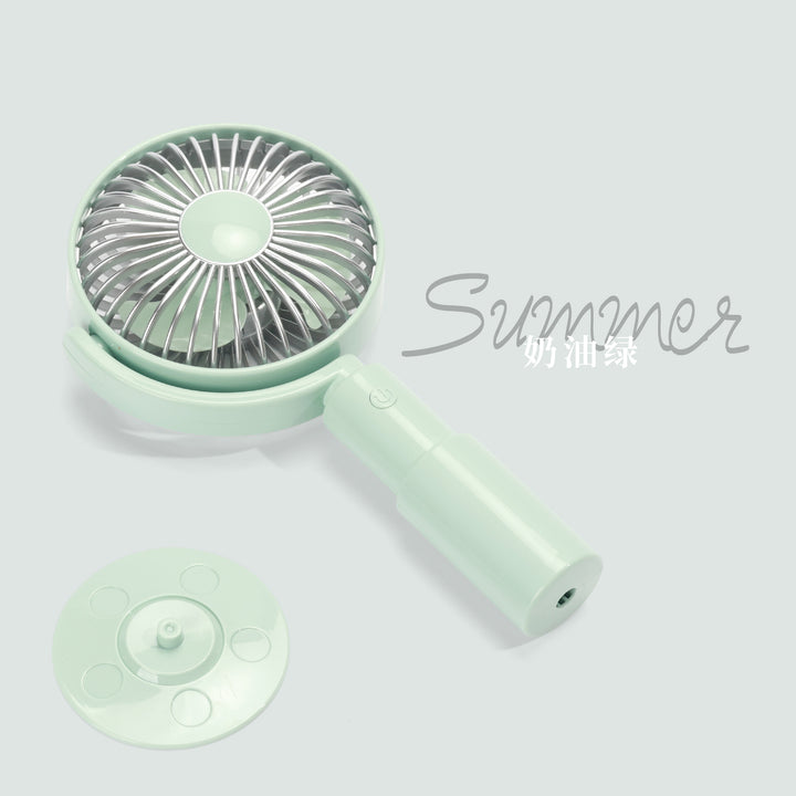 Ladies Portable Hand Fan with Ergonomic Grip and Rotatable Head Stornfield