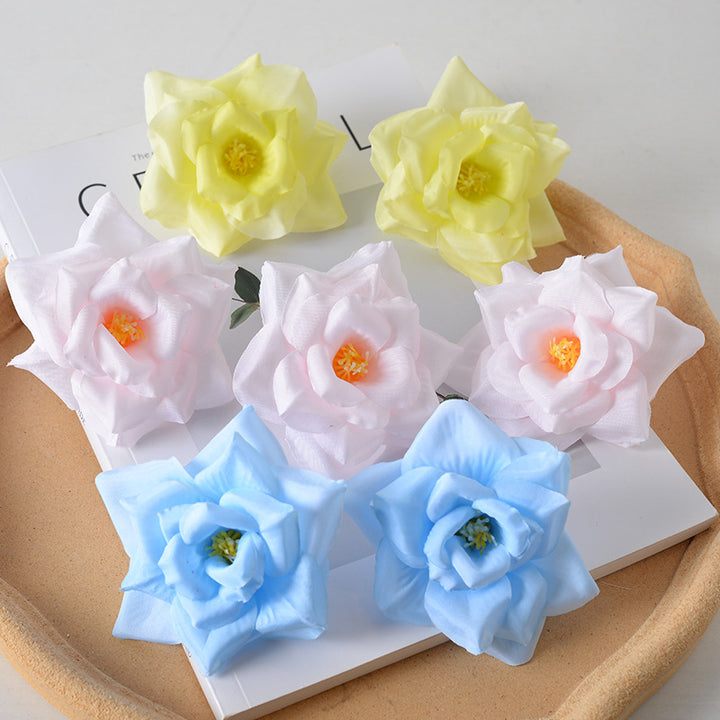 Elegant Fabric Flower Hair Clusters
