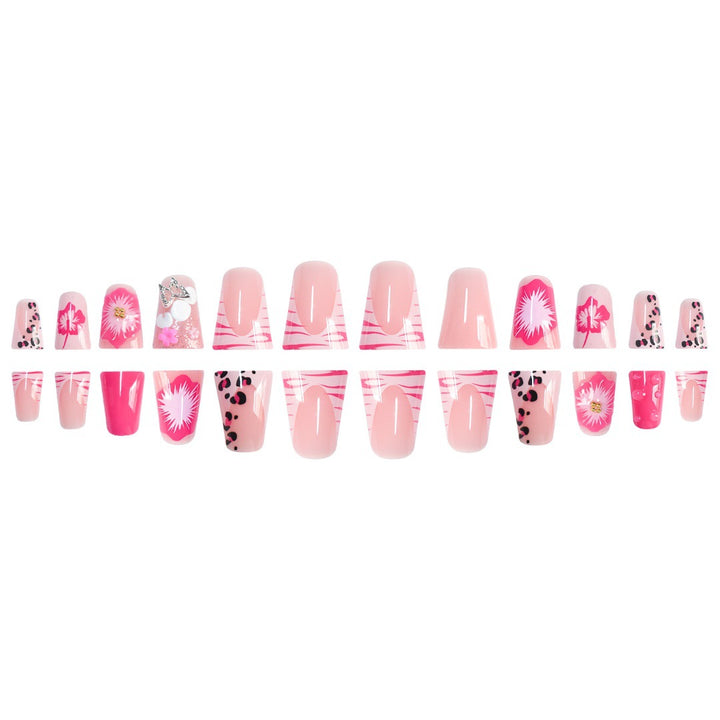 Decorative Floral Pattern Press-On Nails Stornfield