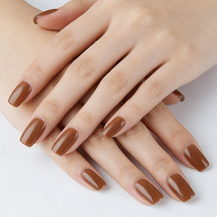Glossy Square Tip Press-On Nails Stornfield