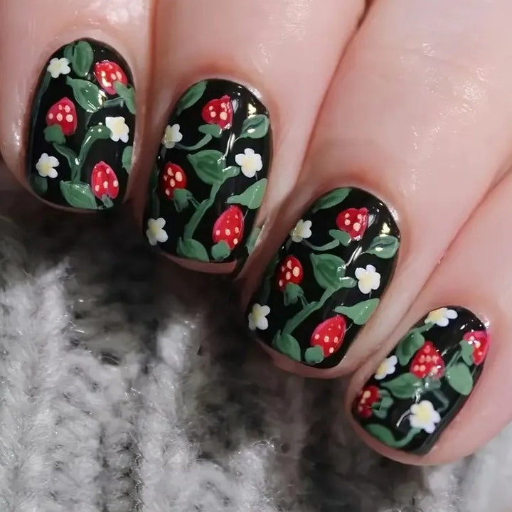 Strawberry Garden Nail Art Stornfield