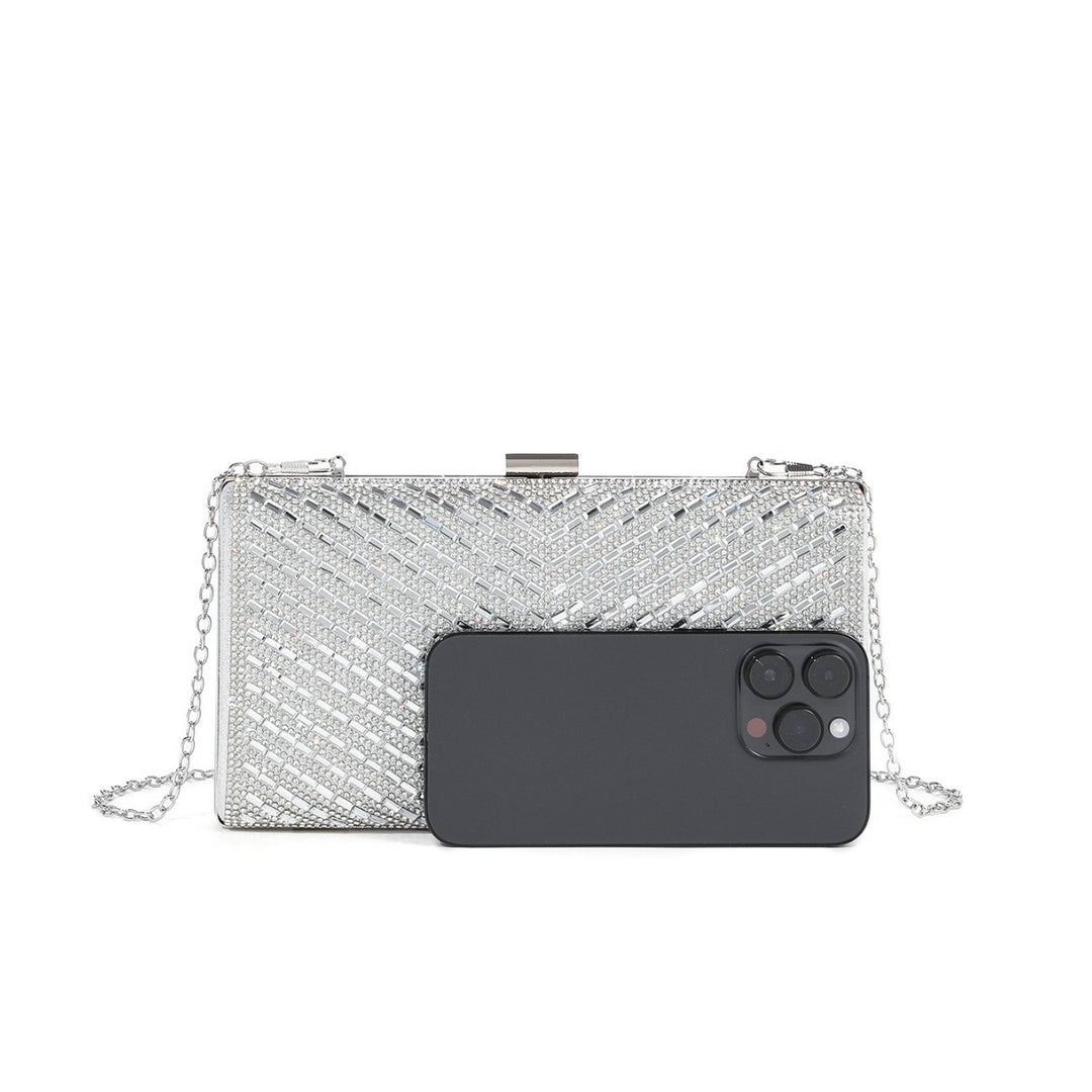 Opulent Crystal-Embellished Evening Clutch