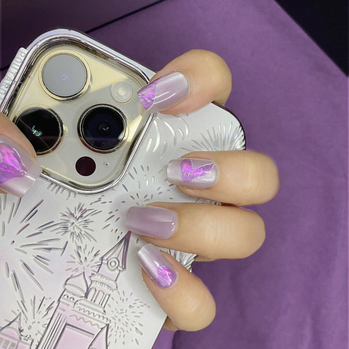 Elegant Floral-Inspired Press-On Nail Art Set