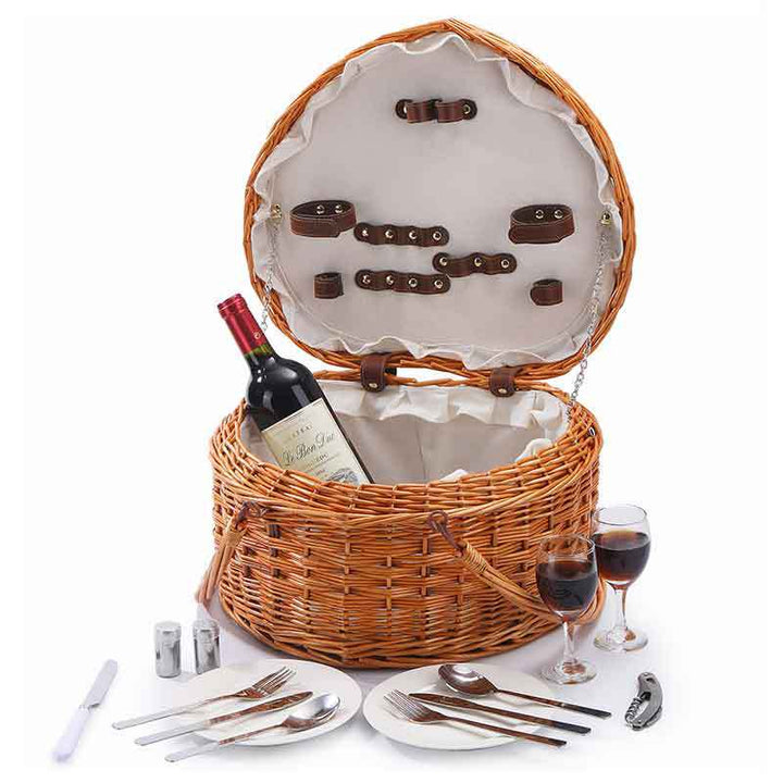 Women Handcrafted Basket with Practical Lid Stornfield