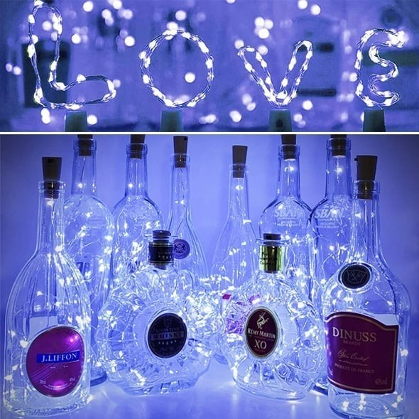Led Bottle Light Cork Night Light DIY Decor | Stornfield