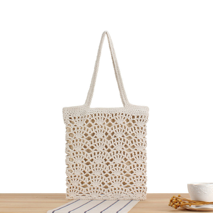 Handbag Made of Hand-Knotted Natural Material with Elegant Details Stornfield