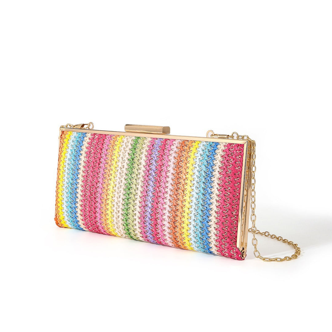 Colorful Woven Clutch
