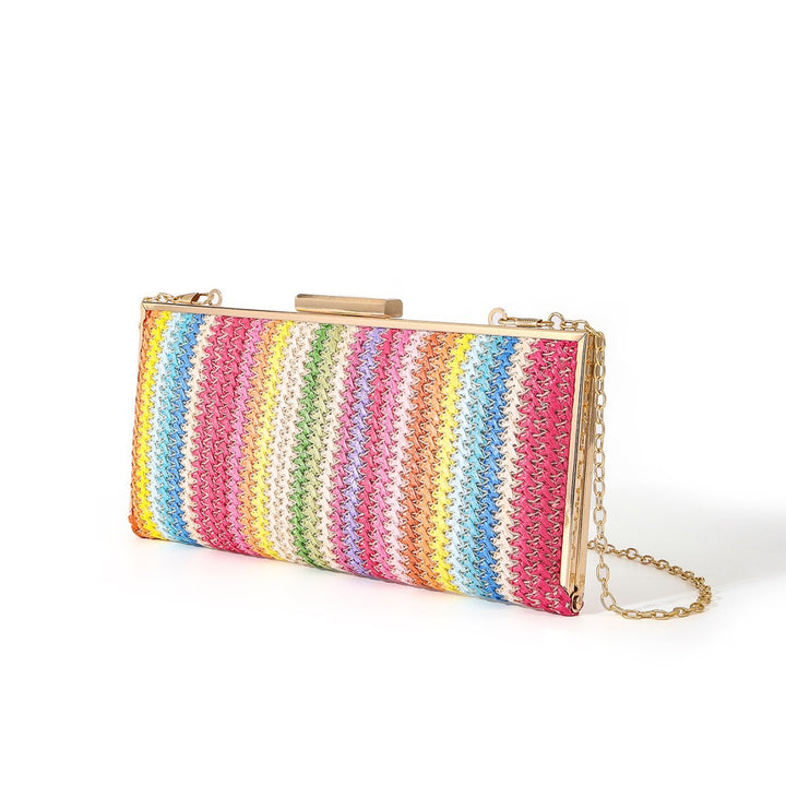 Colorful Woven Clutch